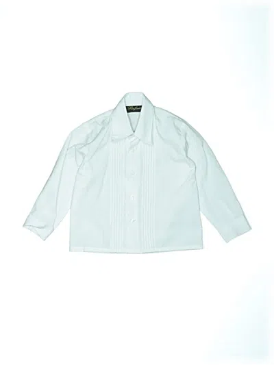Pre-owned Assorted Brands Kids' Long Sleeve Button Down Shirt In Green