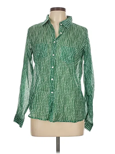 Pre-owned Assorted Brands Long Sleeve Button Down Shirt In Green