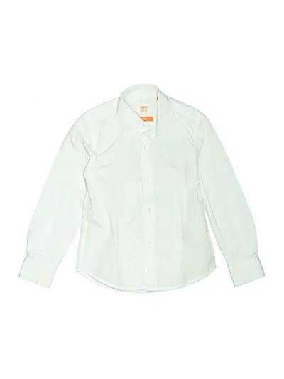 Pre-owned Assorted Brands Kids' Long Sleeve Button Down Shirt In Green