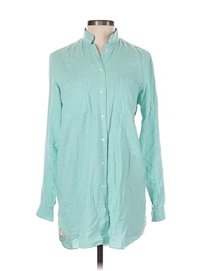 Pre-owned Assorted Brands Long Sleeve Button Down Shirt In Green