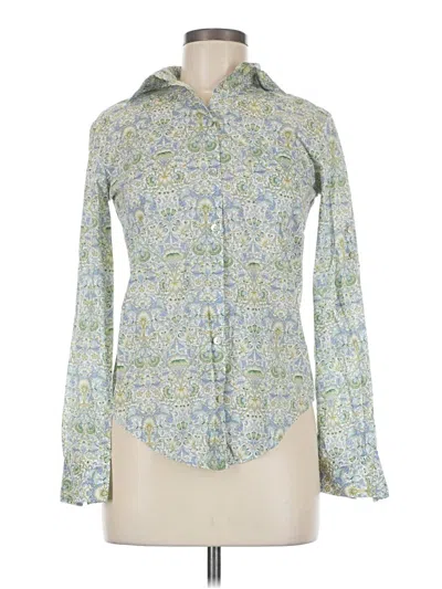 Pre-owned Assorted Brands Long Sleeve Button Down Shirt In Green