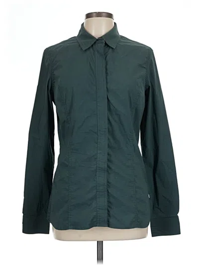 Pre-owned Assorted Brands Long Sleeve Button Down Shirt In Green
