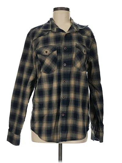 Pre-owned Assorted Brands Long Sleeve Button Down Shirt In Green