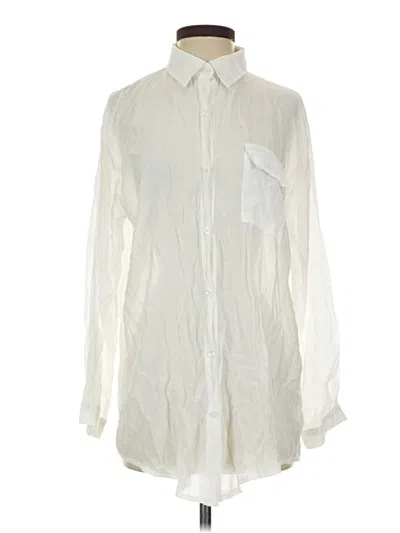 Pre-owned Assorted Brands Long Sleeve Button Down Shirt In Ivory