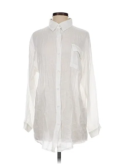 Pre-owned Assorted Brands Long Sleeve Button Down Shirt In Ivory