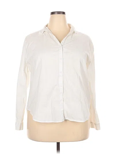 Pre-owned Assorted Brands Long Sleeve Button Down Shirt In Ivory