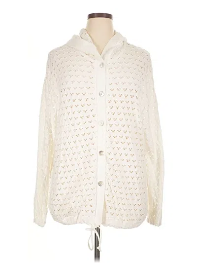 Pre-owned Assorted Brands Long Sleeve Button Down Shirt In Ivory