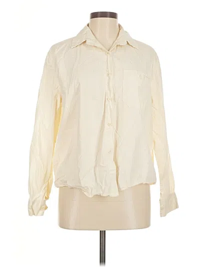 Pre-owned Assorted Brands Long Sleeve Button Down Shirt In Ivory