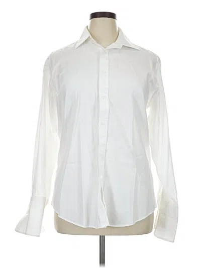 Pre-owned Assorted Brands Long Sleeve Button Down Shirt In Ivory