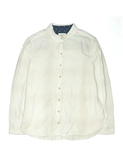 Pre-owned Assorted Brands Kids' Long Sleeve Button Down Shirt In Ivory