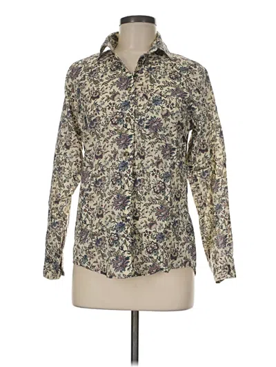 Pre-owned Assorted Brands Long Sleeve Button Down Shirt In Ivory