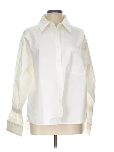 Pre-owned Assorted Brands Long Sleeve Button Down Shirt In Ivory