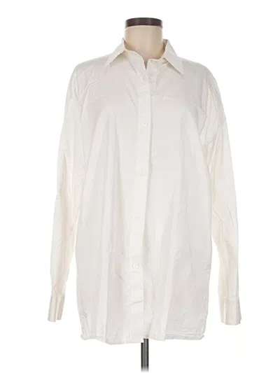 Pre-owned Assorted Brands Long Sleeve Button Down Shirt In Ivory