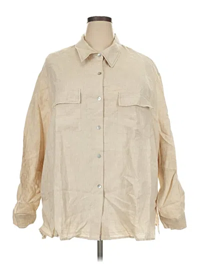 Assorted Brands Long Sleeve Button Down Shirt In Neutral