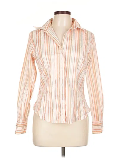 Pre-owned Assorted Brands Long Sleeve Button Down Shirt In Orange