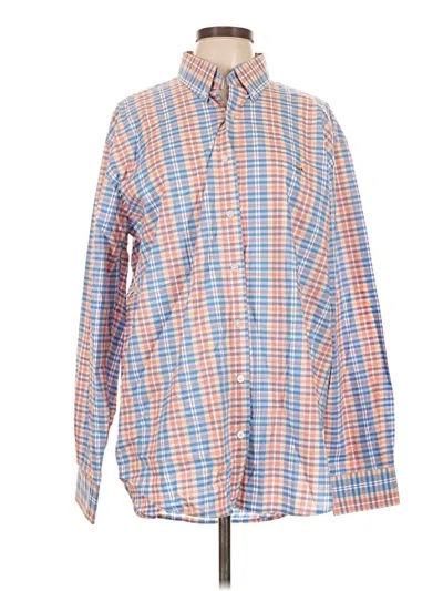 Pre-owned Assorted Brands Long Sleeve Button Down Shirt In Orange