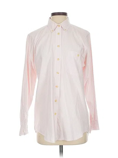 Pre-owned Assorted Brands Long Sleeve Button Down Shirt In Pink