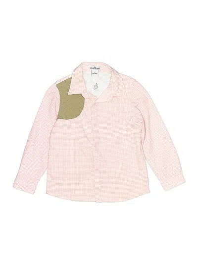 Pre-owned Assorted Brands Kids' Long Sleeve Button Down Shirt In Pink