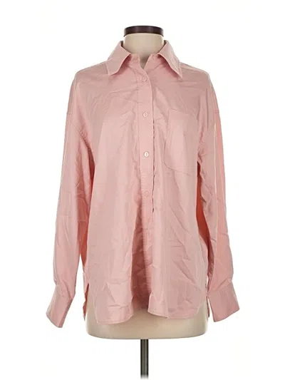 Pre-owned Assorted Brands Long Sleeve Button Down Shirt In Pink