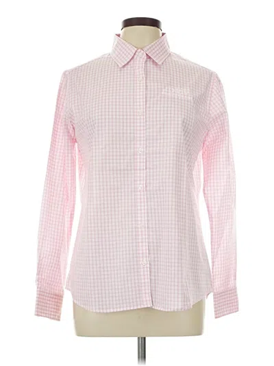Pre-owned Assorted Brands Long Sleeve Button Down Shirt In Pink