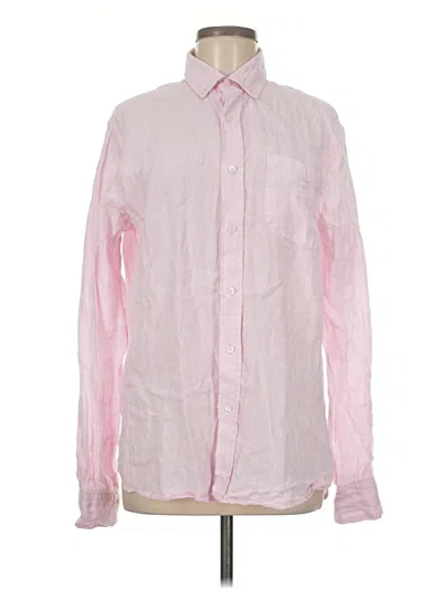 Pre-owned Assorted Brands Long Sleeve Button Down Shirt In Pink
