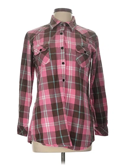 Pre-owned Assorted Brands Long Sleeve Button Down Shirt In Pink