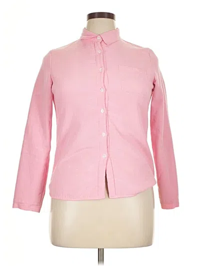 Pre-owned Assorted Brands Long Sleeve Button Down Shirt In Pink