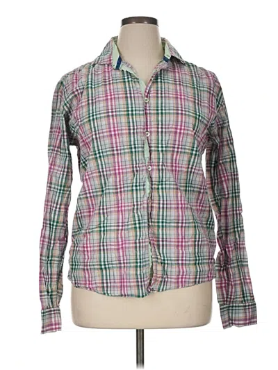 Pre-owned Assorted Brands Long Sleeve Button Down Shirt In Pink