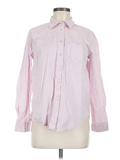 Pre-owned Assorted Brands Long Sleeve Button Down Shirt In Pink