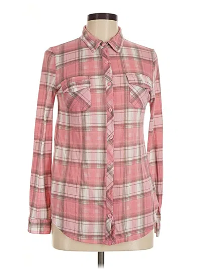 Pre-owned Assorted Brands Long Sleeve Button Down Shirt In Pink