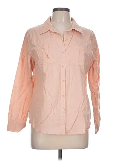 Pre-owned Assorted Brands Long Sleeve Button Down Shirt In Pink