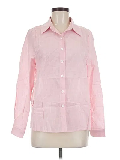 Assorted Brands Long Sleeve Button Down Shirt In Pink