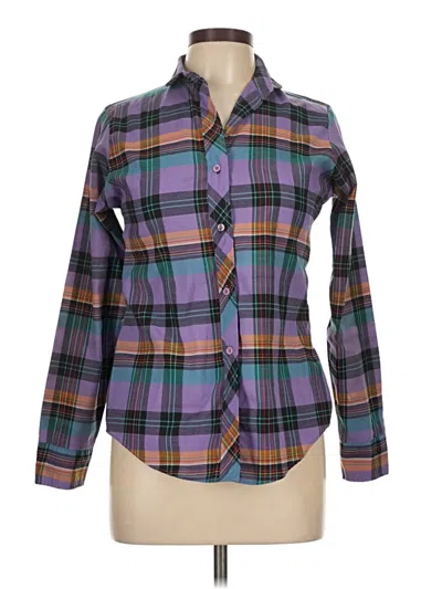 Pre-owned Assorted Brands Long Sleeve Button Down Shirt In Purple