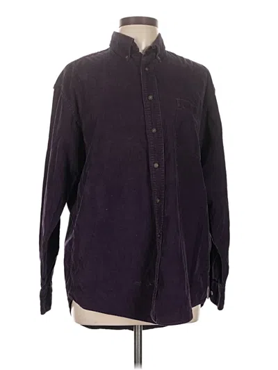 Pre-owned Assorted Brands Long Sleeve Button Down Shirt In Purple