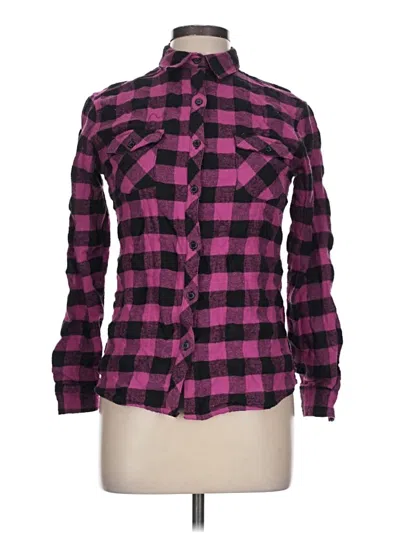 Pre-owned Assorted Brands Long Sleeve Button Down Shirt In Purple