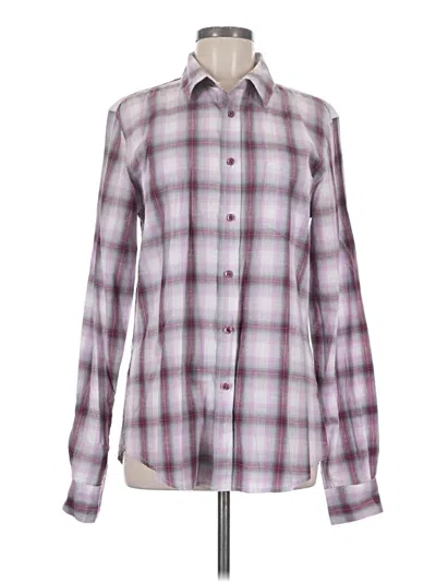 Pre-owned Assorted Brands Long Sleeve Button Down Shirt In Purple