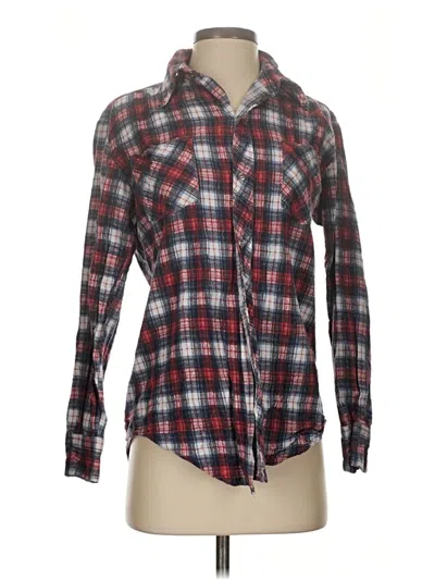 Pre-owned Assorted Brands Long Sleeve Button Down Shirt In Red