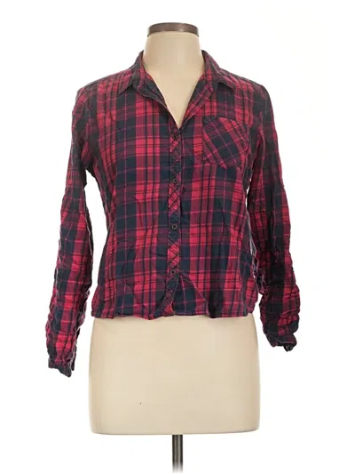 Pre-owned Assorted Brands Long Sleeve Button Down Shirt In Red