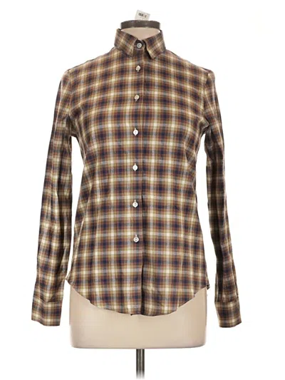 Assorted Brands Long Sleeve Button Down Shirt In Tan