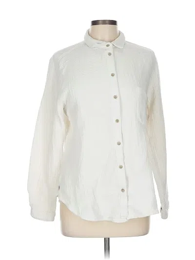 Pre-owned Assorted Brands Long Sleeve Button Down Shirt In White