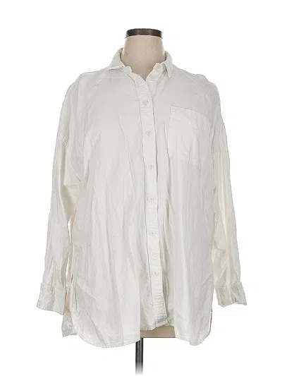 Pre-owned Assorted Brands Long Sleeve Button Down Shirt In White