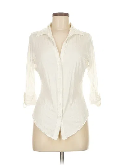 Pre-owned Assorted Brands Long Sleeve Button Down Shirt In White