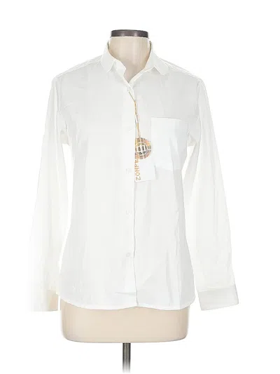 Pre-owned Assorted Brands Long Sleeve Button Down Shirt In White