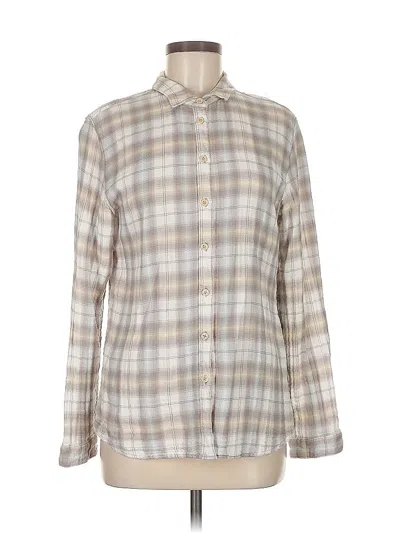 Pre-owned Assorted Brands Long Sleeve Button Down Shirt In White