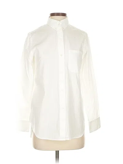 Pre-owned Assorted Brands Long Sleeve Button Down Shirt In White