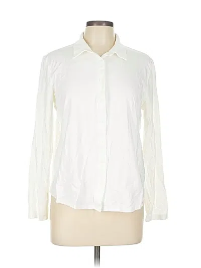 Pre-owned Assorted Brands Long Sleeve Button Down Shirt In White