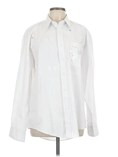 Pre-owned Assorted Brands Long Sleeve Button Down Shirt In White