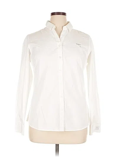 Pre-owned Assorted Brands Long Sleeve Button Down Shirt In White