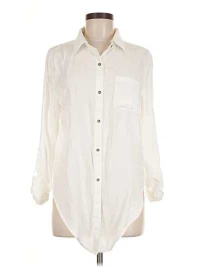 Pre-owned Assorted Brands Long Sleeve Button Down Shirt In White