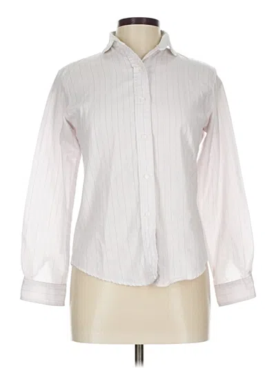 Pre-owned Assorted Brands Long Sleeve Button Down Shirt In White